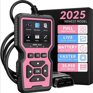 Obd2 Scanner, Fault Code Reader and Eraser, Real-Time Data Stream, I/m Ready Status, Reset, for Obdii/eobd Vehicles 1996+