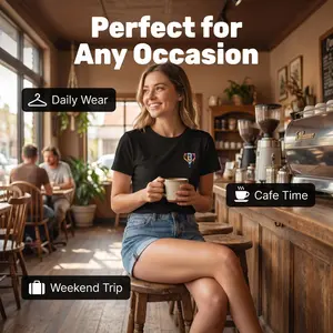 Women's Cotton Candy Crewneck Short-Sleeve T-Shirt - Casual Streetwear Top