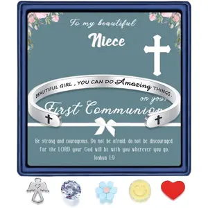 Confirmation Gifts/First Communion Gifts-Bracelet for Goddaughter Daughter Niece Granddaughter.