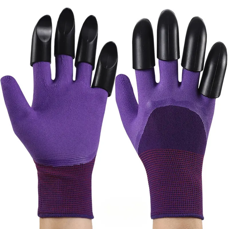 Garden Gloves with Claws, Planting Gloves Waterproof Anti-Prick, Durable Non-Slip Gardening Gloves, Digging Soil Tools