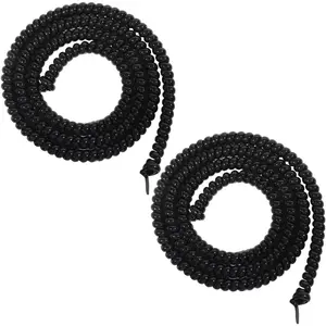 2 Pack Non-Scratch Rubber Bike Brake Cable Housing Protector Spiral Frame Guard Protective Sleeve for Bicycle Transmission Shift Derailleur Shifter Cable