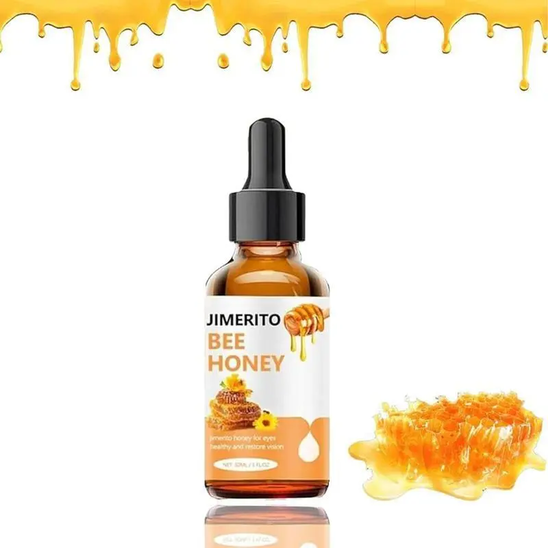 Alcohol-Free Honey Eye Care Serum with Bee Honey & Ginseng Root Hydrating Brightening For All Adult Skin
