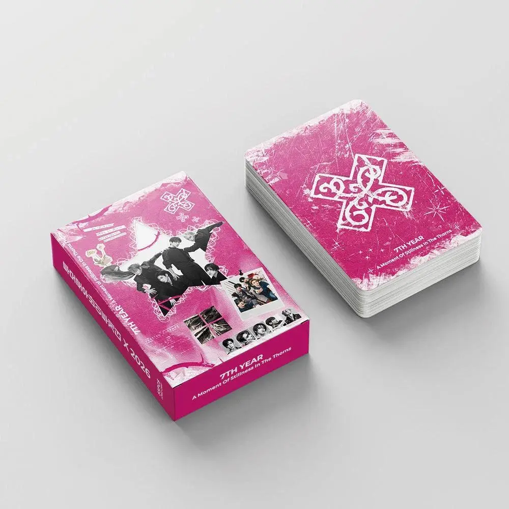 55PCS New Kpop Men's Group TXT 7TH YEAR-A Moment of Stillness in the Thorns Photo Card LOMO Card Collection Card
