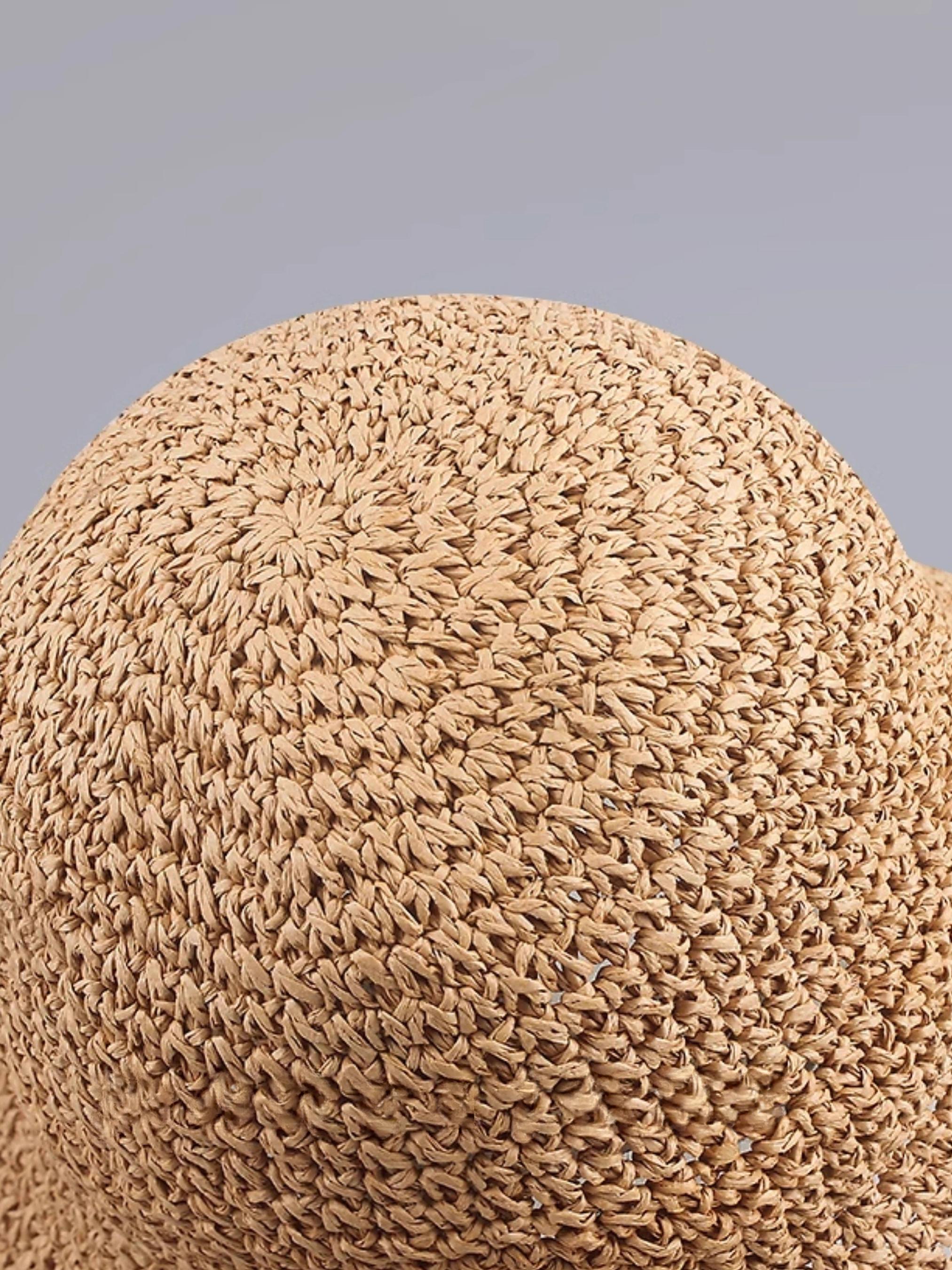 Women's Solid Color Straw Hat, Casual Outdoor Sun Protection Cap for Women & Girls, Fashion Accessories for Daily Wear, Breathable Head Cover