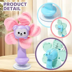 Resin Baby Suction Spinner, Sensory Fidget Toy with Textured Grip, Drummers, Rattles, and Grip Toys, Random Color