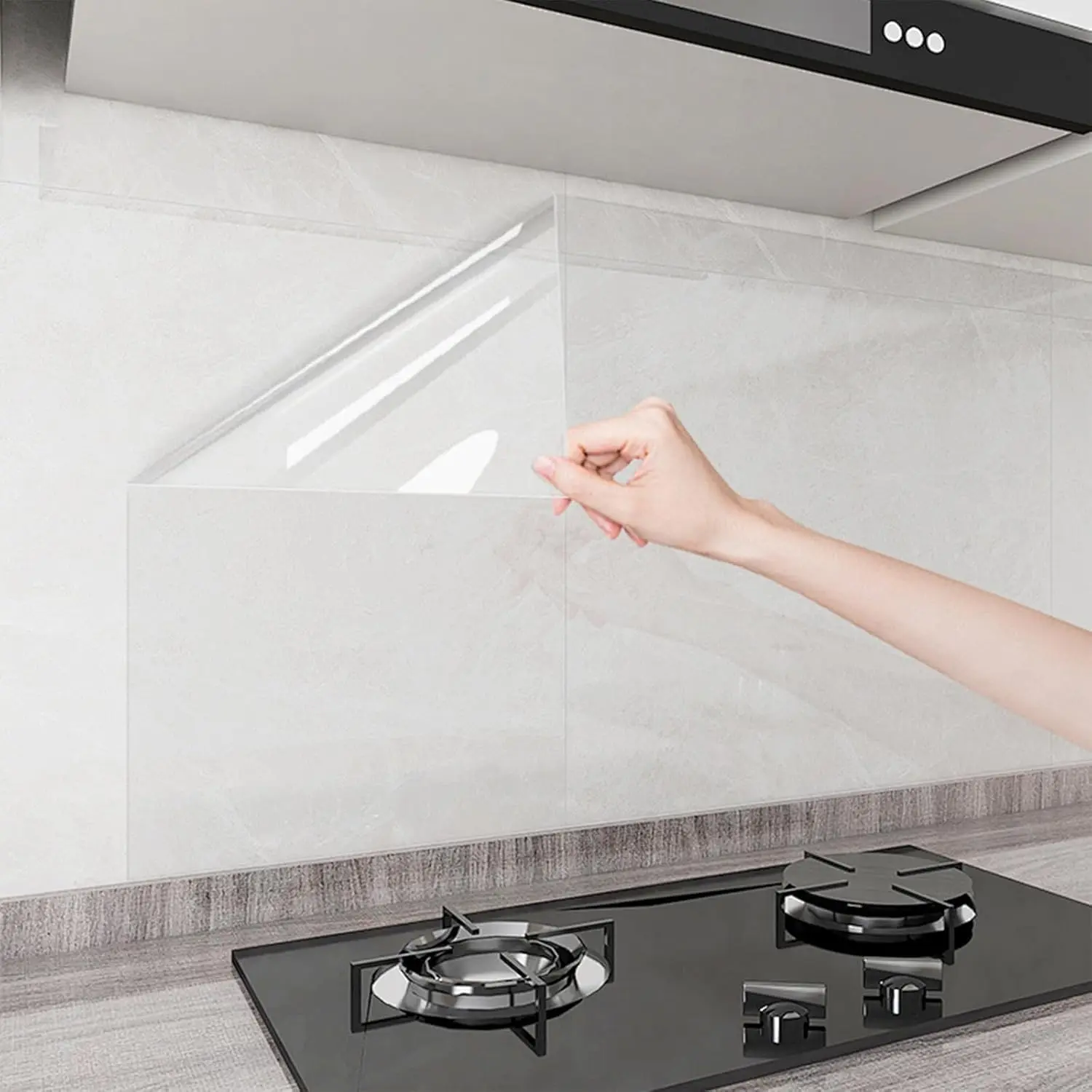 Clear Contact Paper & Wall Protector, 17.7 * 59 Inches Adhesive Vinyl | Heavy duty backsplash protector & quartz countertop protector.  clear film for .