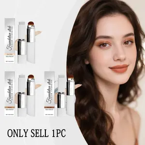 2-in-1 Color-Changing Foundation Stick Liquid Lightweight Moisturizing Brightening Foundation Color Changing For All Skin Types