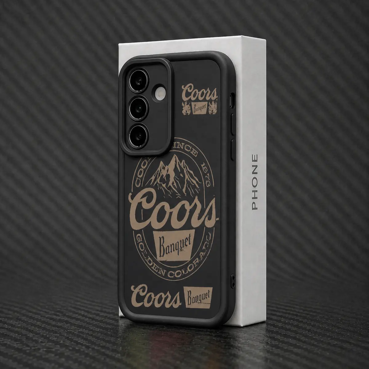 Vintage COORS Letter Soft TPU Phone Case Cover for Samsung Galaxy S21-S26 Ultra/Plus/FE, A13-A17, A33-A36, A52-A54, Note20 - Enhanced Camera Protection, Shockproof, Skin-Friendly Touch, Christmas Themed, Flash & Wireless Accessories Compatible