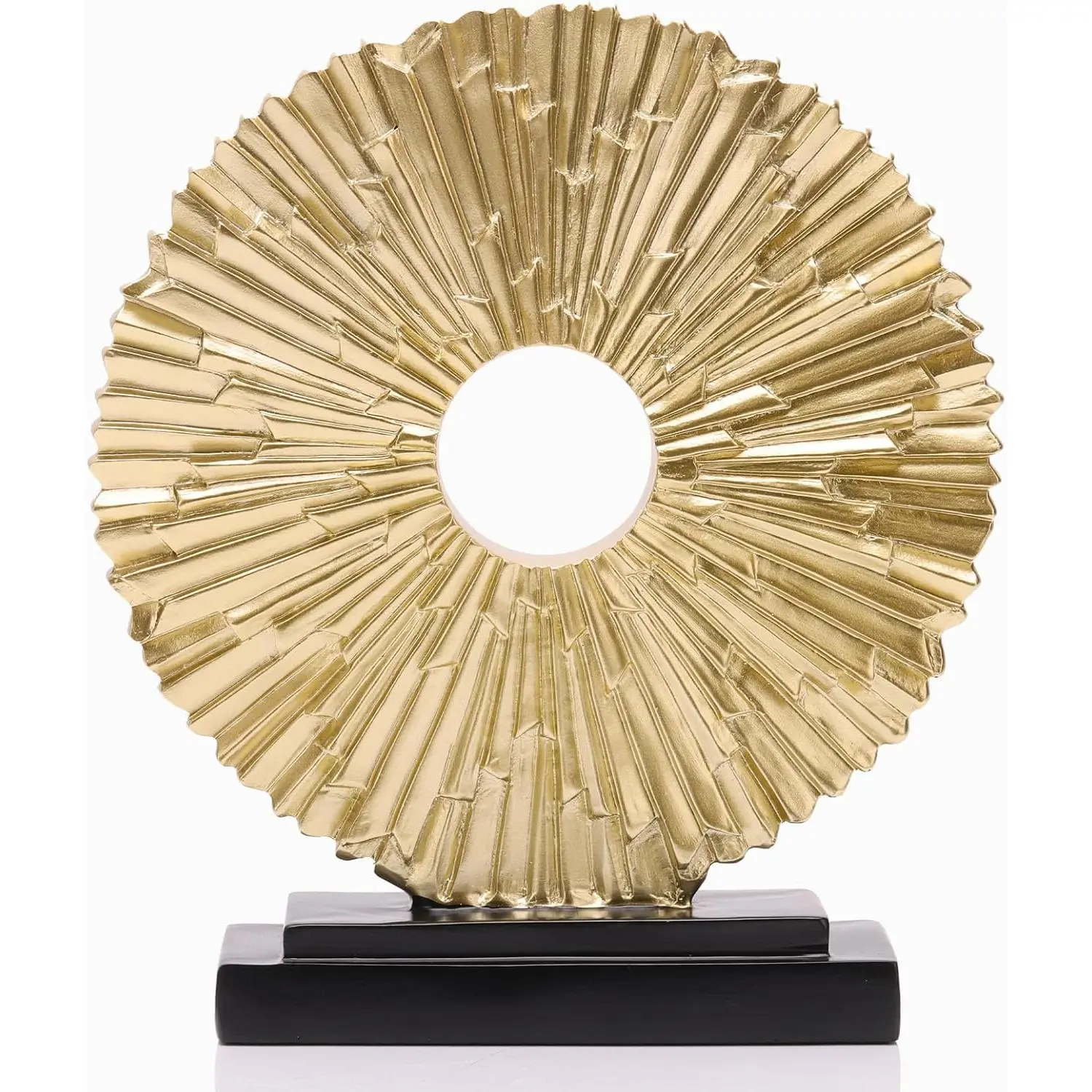 Decor Sculpture,  Round line Statue, Modern  Decor, Decorative Panel Statue  Decoration for Living Room TV Stand, Office, Bedroom, Dining Table Centerpiece.