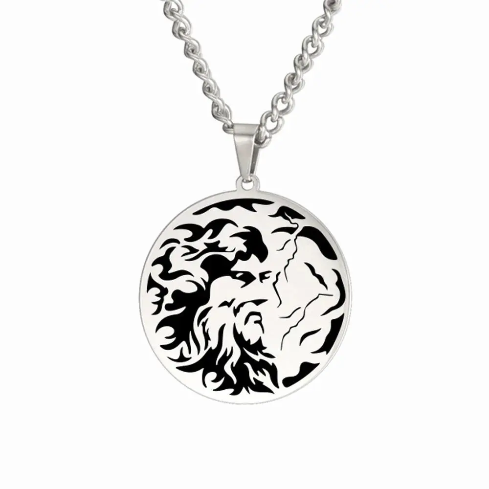 Dawapara Vintage Ancient Greek Warrior Pendant Egyptian Goddess Athena Aphrodite Artemis Apollo Symbol Stainless Steel Amulet