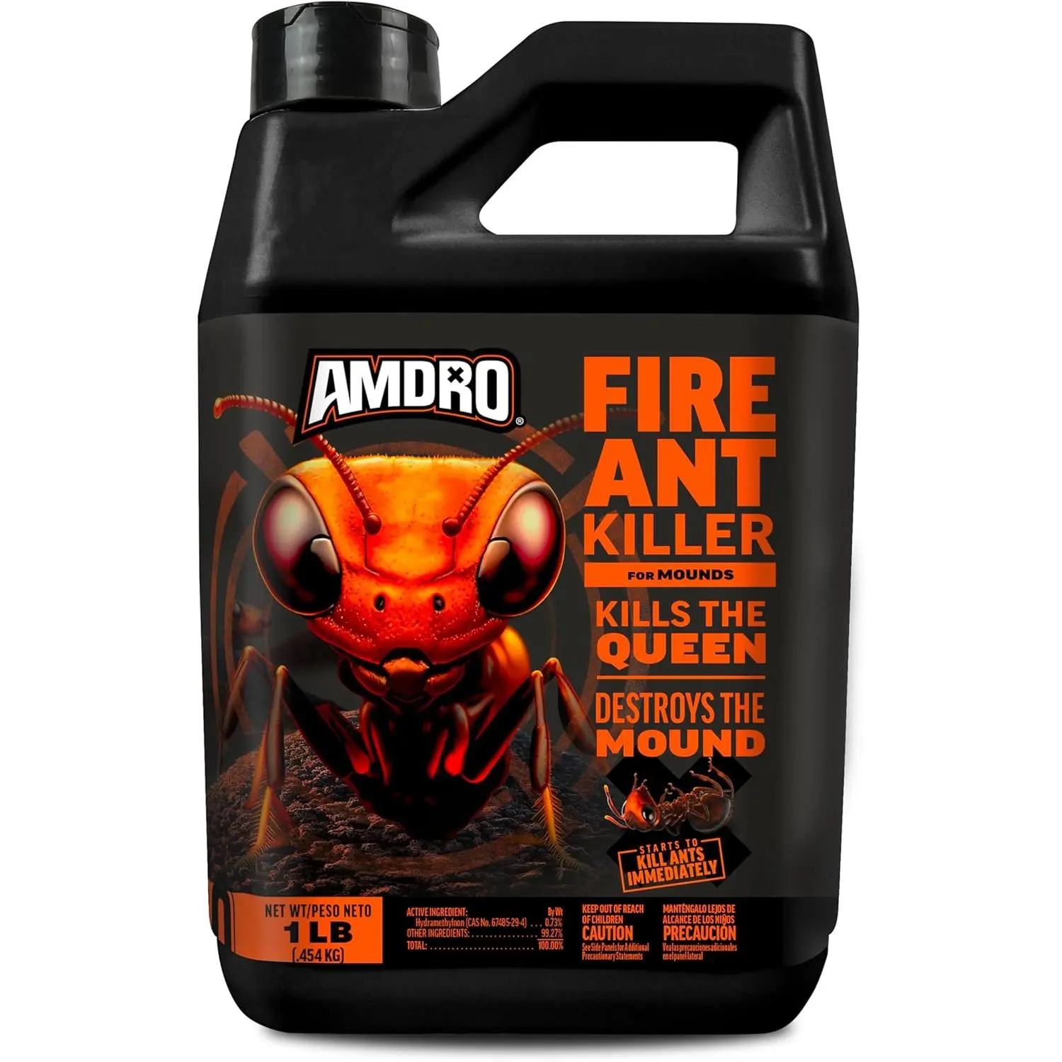 Amdro Granules Pesticide - Fire Ant Bait, Roach Bait, Fire Ant Mound Killer Treatment - 1lb
