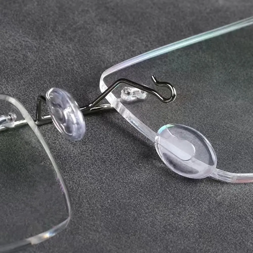 5 Pairs Glasses Nose Pads, Eyeglass Nosepads for Rimless/Frameless Glasses Eyeglasses Frames, for Eyeglasses Rimless Eyewear Nose Pieces,Plug-in/Slot-in Nose Bridge Pads