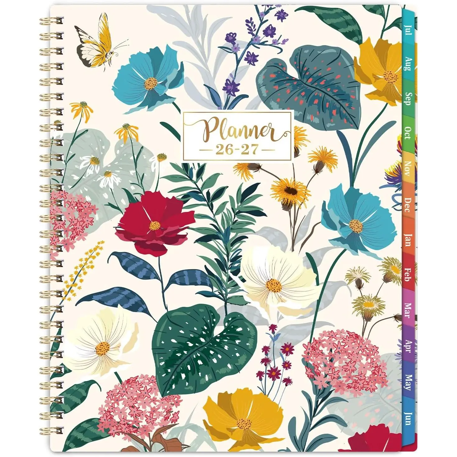 Planner 2026-2027 - Academic Planner 2026-2027, July 2026 to June 2027 | Planner Weekly and Monthly, Calendar with Tabs, -Wire Binding,  Paper, Organizer for Student Teacher, 8" x 10"