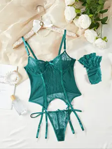 Women's Sexy Lingerie Set, Mesh Embroidery Bra & Thong, Party & Daily Wear, Hot & Alluring Design, Perfect Fit Comfortable Style lenceria sexi mujer chica under curvy