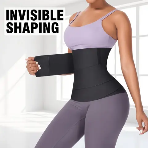 New Design High Elastic Seamless Women's Adjustable Waist Trainer, Invisible Belly Control Belt, Sweat Absorbing Waistband, Body Shaper, Flat Belly Shapewear, High Elasticity Waist