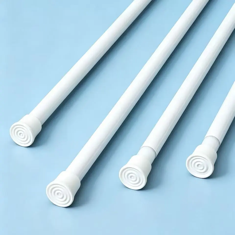 1.6cm Adjustable Clothes Rack Pole, No Drilling Required, Free Extensible Rod for Closet Balcony Curtain Support, Bathroom Hanger Bracket, Extendable Rod
