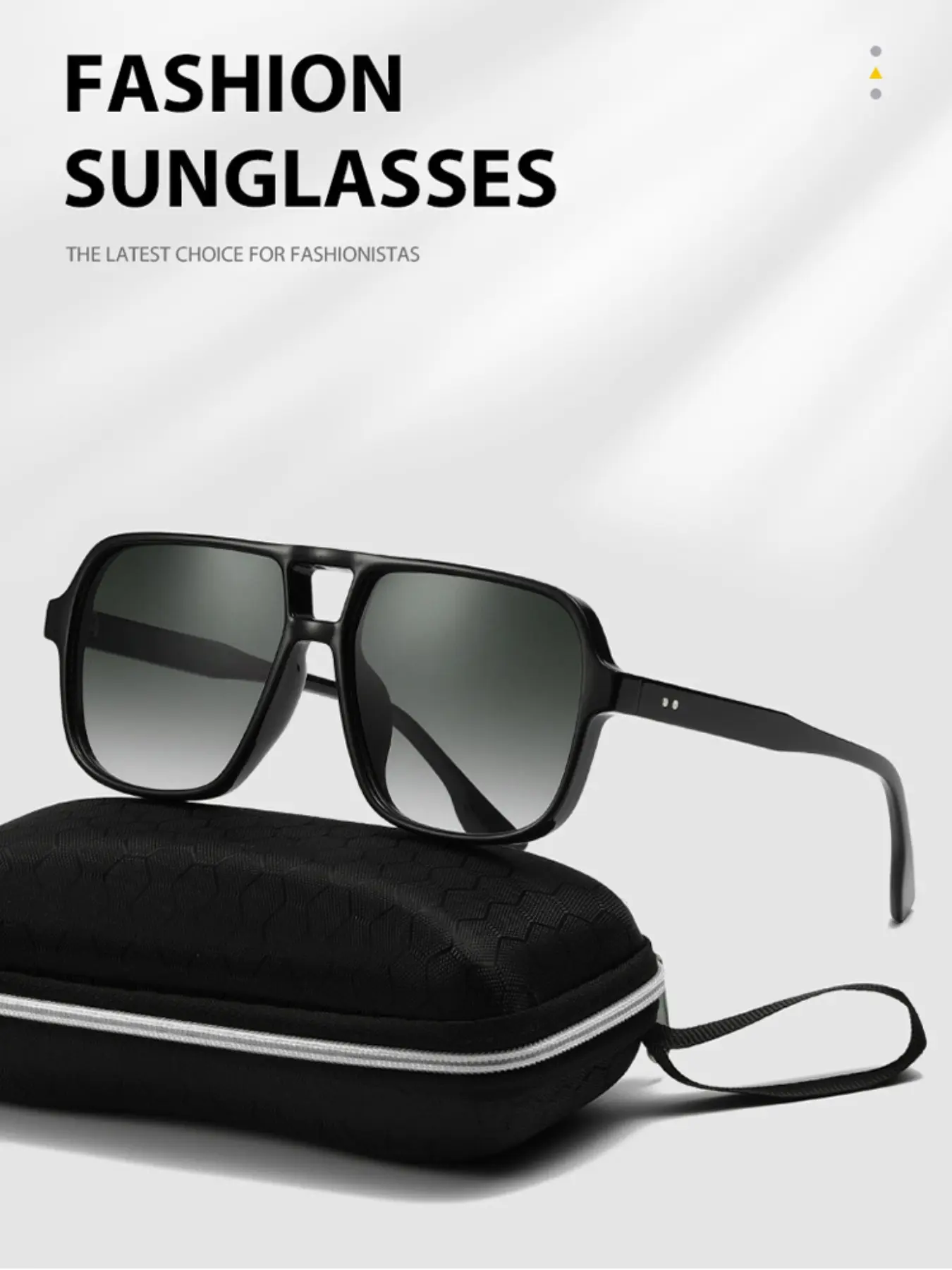 Unisex Simple Style Square Aviator Frame Sunglasses, Trendy Casual Sunglasses for Everyday Use, Fashion Accessories for Outdoor Activities, Classic Shades, Casual Stylish Glasses