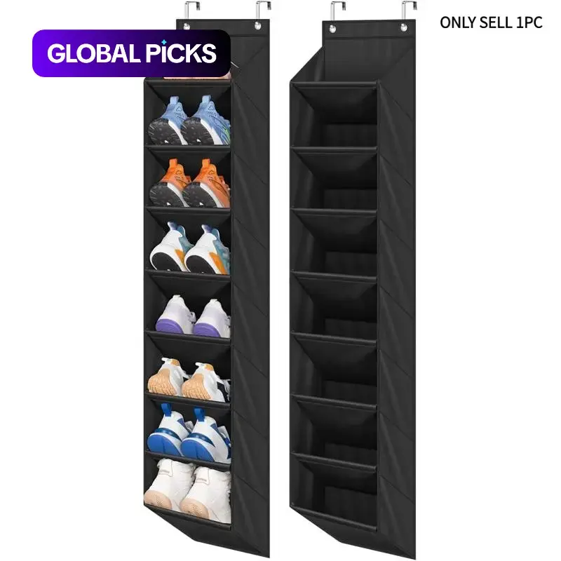 Wall-Mounted Shoe Storage Rack, Multi-Layer Shoe Storage Bag (1 or 2 Pack), Space-Saving Durable Household Home Organizer for Living Room, Bedroom and Closet #GLOBAL PICKS
