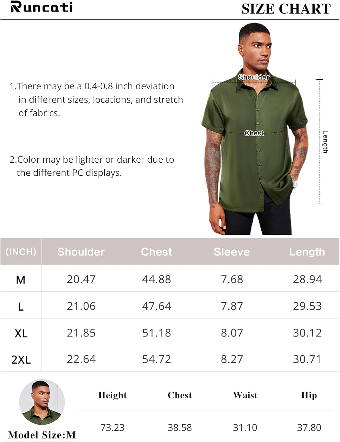 PASLTER Mens Luxury Satin Silk Dress Shirts Casual Button Down Short Sleeve Prom Party Wedding Shirt