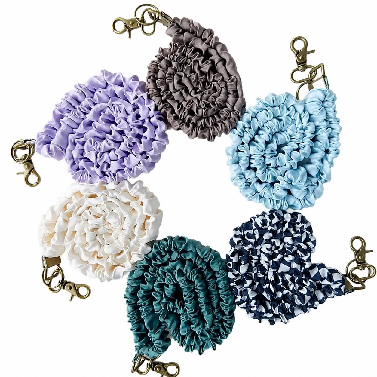 Stretchy 17.5 in PVC Lanyard with Soft Hypoallergenic Fabric - Tangle-Free Loop, Ergonomic, Lightweight, Durable for ID Badges Keys, Smartphones - Fashion Accessory Keychain for Office Workers, Students