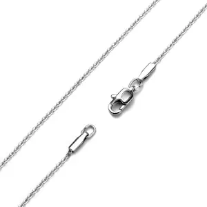 1.2mm Titanium Steel Black    Chain Necklaces for Women 16 to 30 in