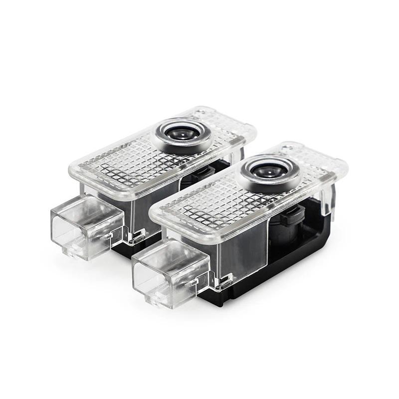 2Pcs LED Car Door Welcome Light HD Wireless Light Projector Lamps For Audi A3 A4 A6 A5 Q5 A1 Q7 Q6 Q3 Q2 Q8 A7 A8 TT S1 SQ5 RSQ3