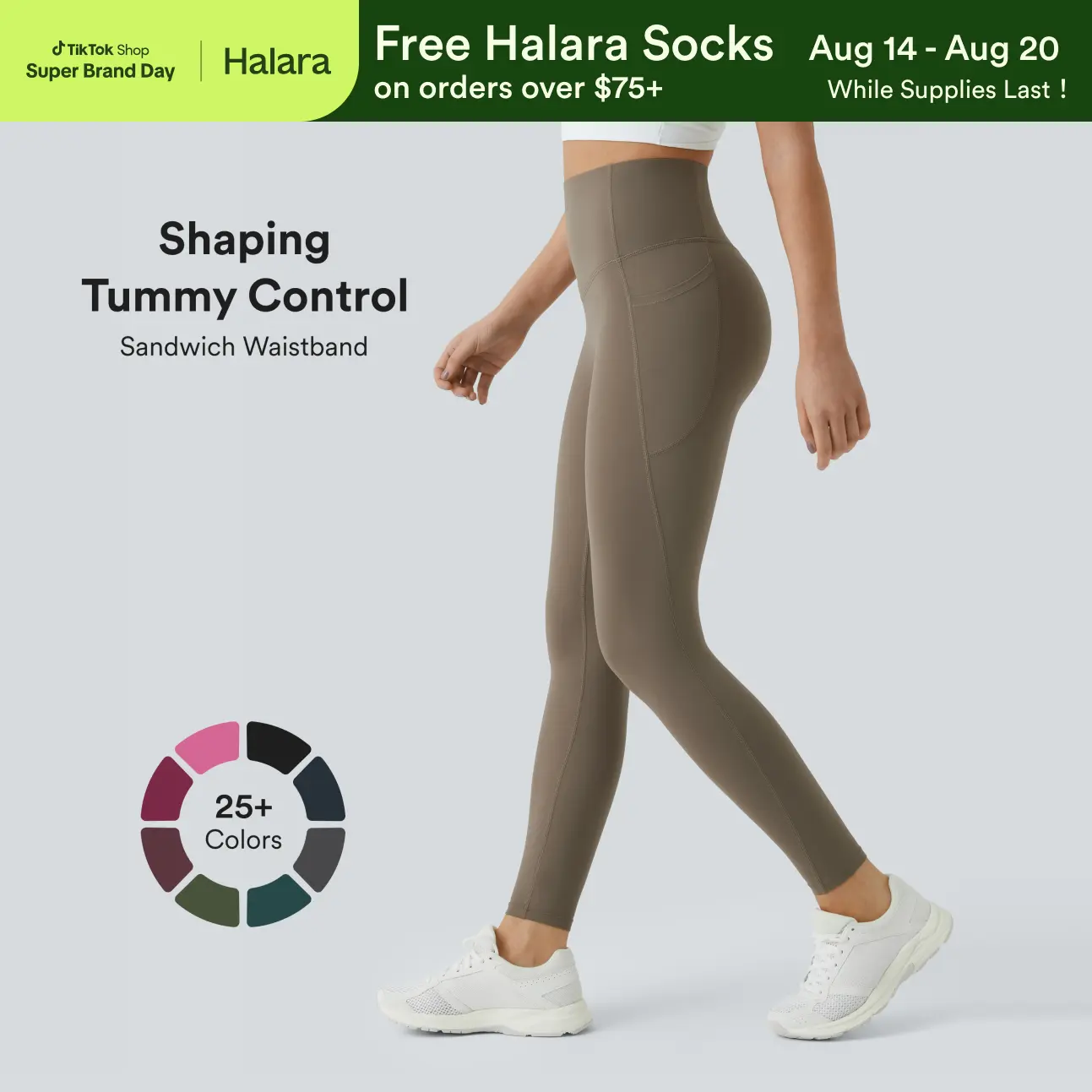 【Creator’s Pick】Halara UltraSculpt High Waisted Tummy Control Pocket Shaping Training Leggings