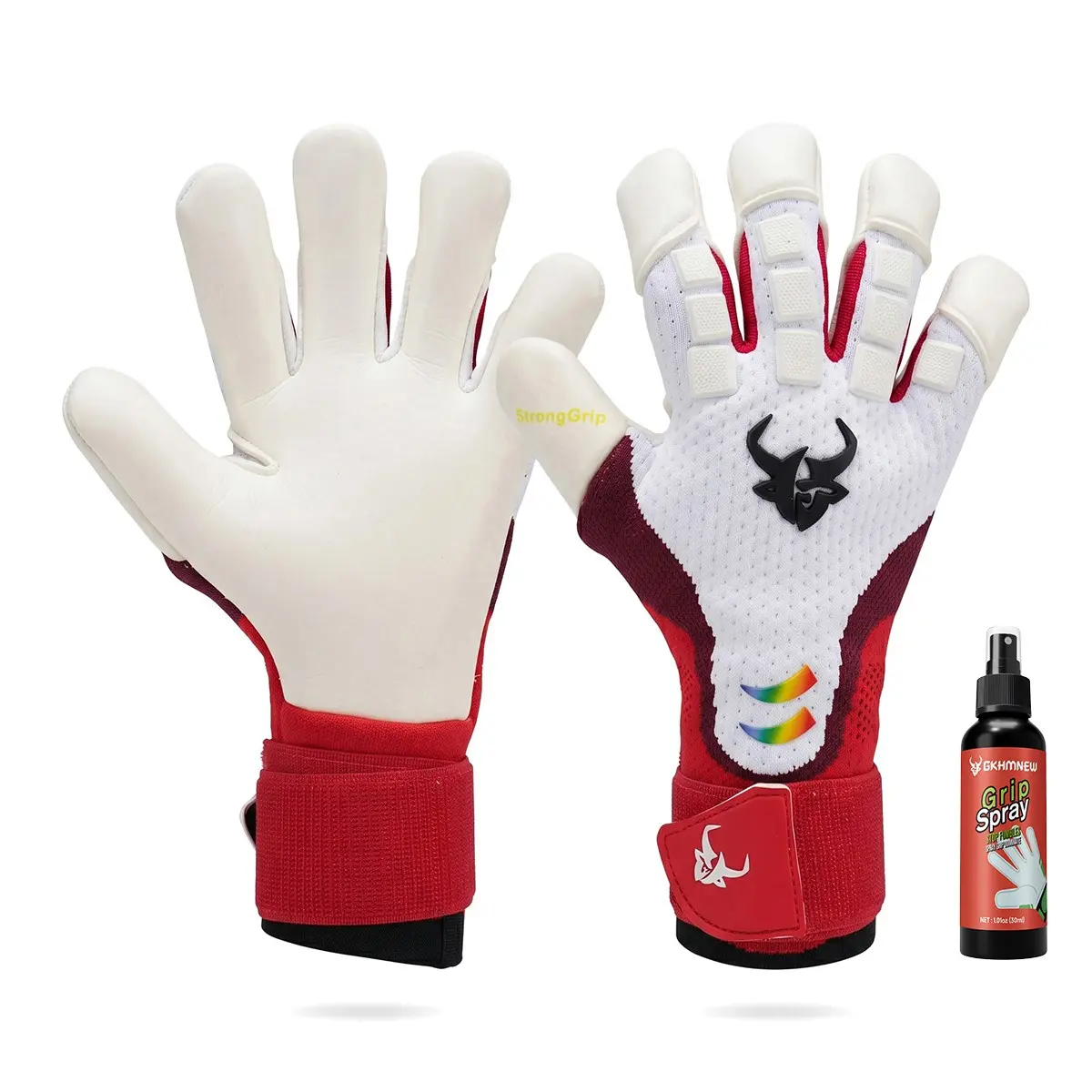 Soccer Goalkeeper Gloves for Youth & Adult, Enhanced Latex Palm Grip, Breathable Knitted Fabric, Suitable for Game & Training, Soccer Equipment
