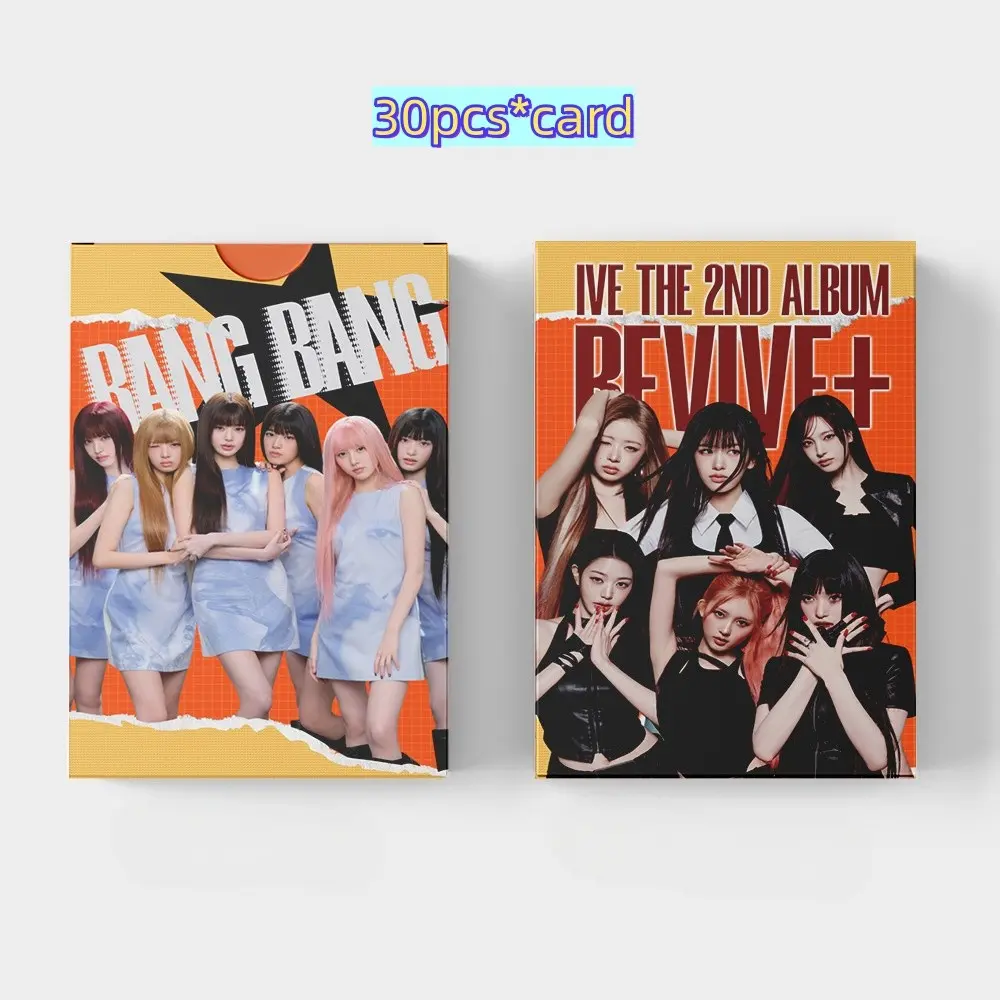 30 Pcs Ive New Album Revive+ Photo Card Set, Double-Sided, Wall Decor, Scrapbook, Party, Valentine's Day, Birthday, Christmas Gift