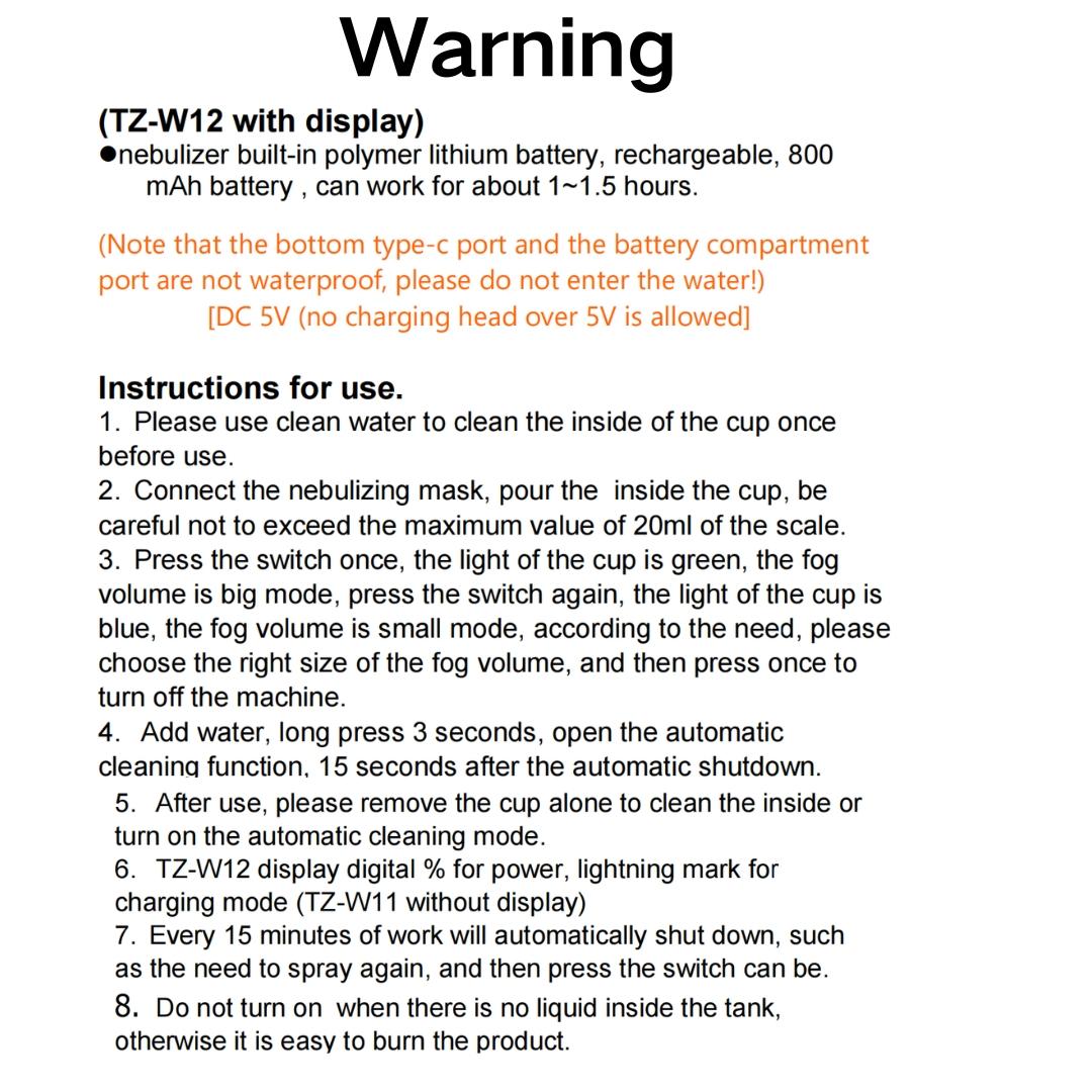 Portable Handheld Air Humidifier, 1 Box Rechargeable Electric Air Humidifier with Automatic Cleaning Function, Personal Care Appliances for Adults & Kids