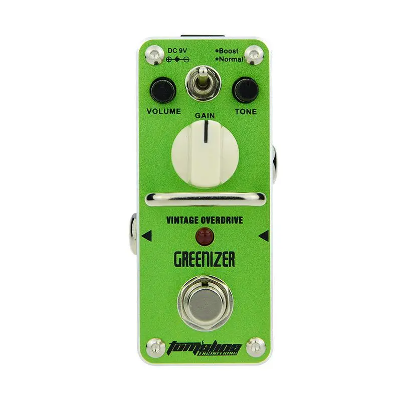 Anoma Agr-3 Greenizer Classic Tube Overdrive Effect Pedal, High-Quality Audio Processing Device, Ideal for Guitarists and Music Enthusiasts