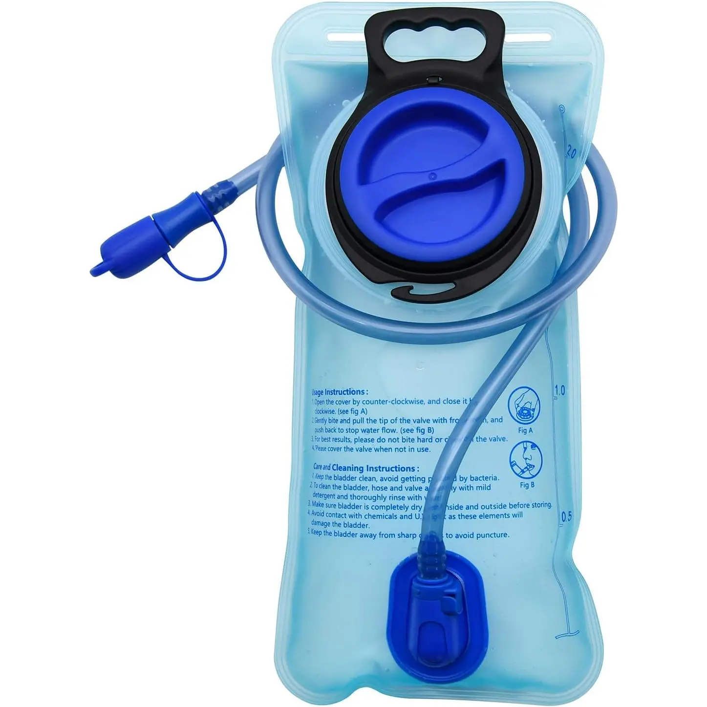 1.5L/2L/2.5L/3L Large Opening Hydration Bladder for Cycling Hiking Camping