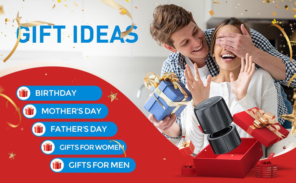 Upgraded Auto Stop Electric Mason Jar Vacuum Sealer Kit (Lids Included) for Wide & Regular Mouth Jars, Large Screen & Battery Level Display, Fully Automatic Portable Canning Food Storage Sealer