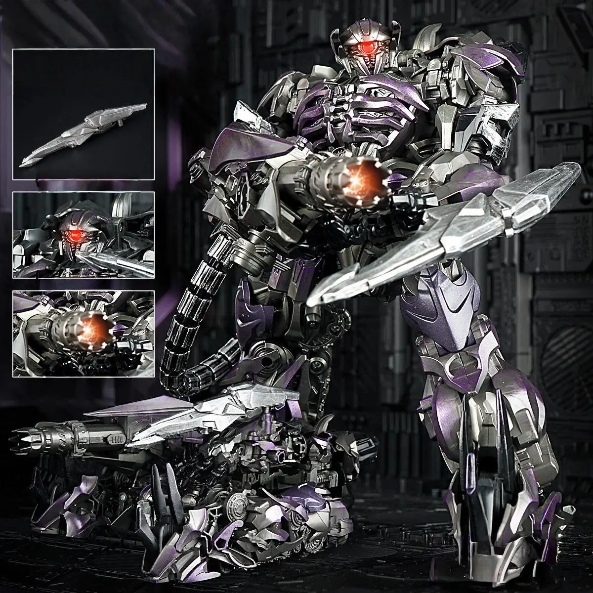 LED Transformation Shockwave Shockblast Cybertron Decepticons G1 Anime Movie Model Deformable Action Figure Robot Mode Toys Gift