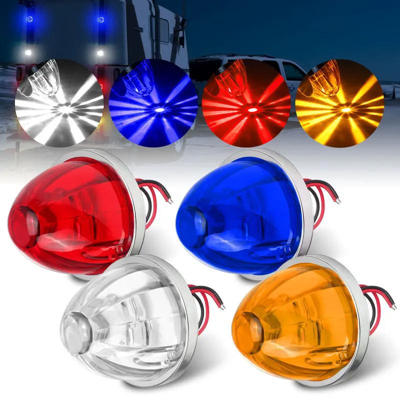 2PCS Lorry Side Light Car Truck Side Marker Signal Indicator Trailer Watermelon Lamp LED Waterproof 12V24V Car Clearance Light