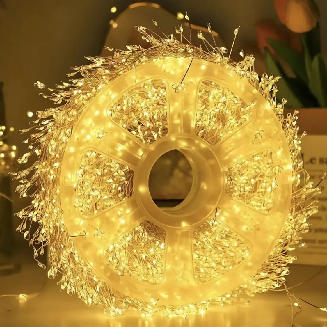 65.6FT LED Fairy Lights, 600 Warm Color Leds, USB Powered, Remote Control, Ideal for Christmas, Wedding, Party Decorations, Twinkle Lights