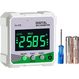 Digital Angle Finder, LEERCHUANG Inclinometer Angle Measuring Tool with  Base, Digital Angle Gauge/Protractor for Woodworking, Carpentry, Building, Automobile, Masonry
