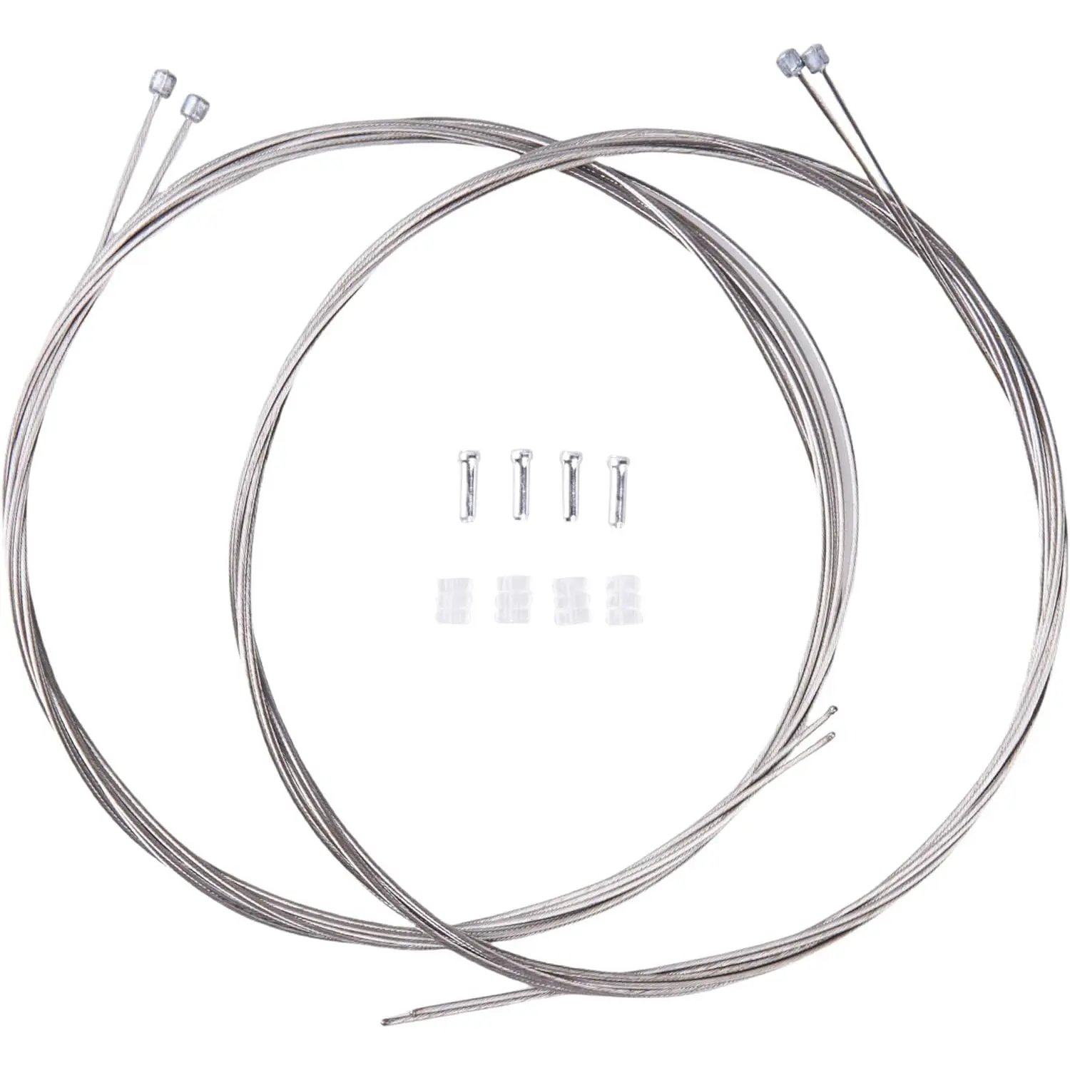 4Pcs 2100MM Universal Bicycle Shifter Cable Stainless Steel Shift Wire Kit for Mountain and Road Bike With Cable Tips and O-rings