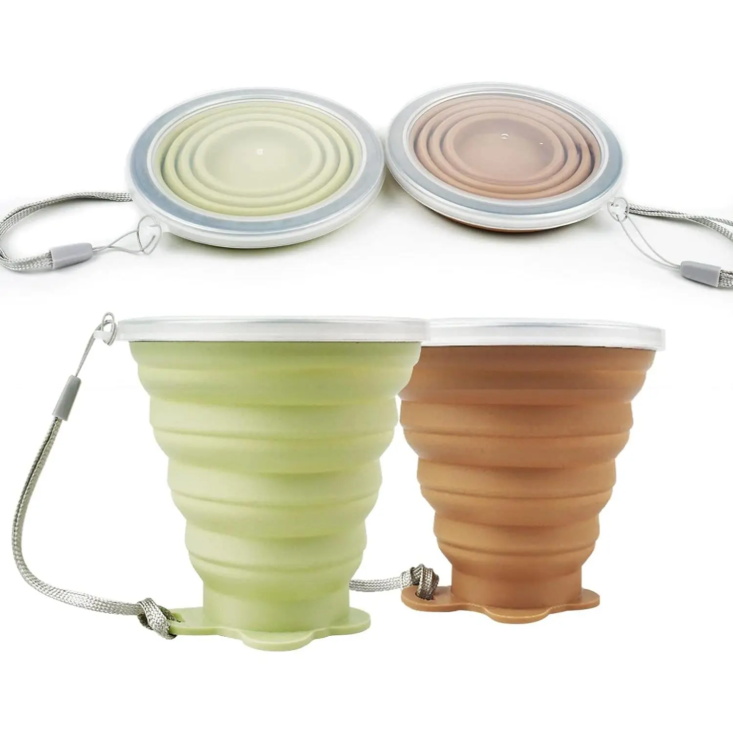 Collapsible Travel Cup,  Folding Camping Cup with  Expandable Drinking Cup for Outdoor Hiking Travel