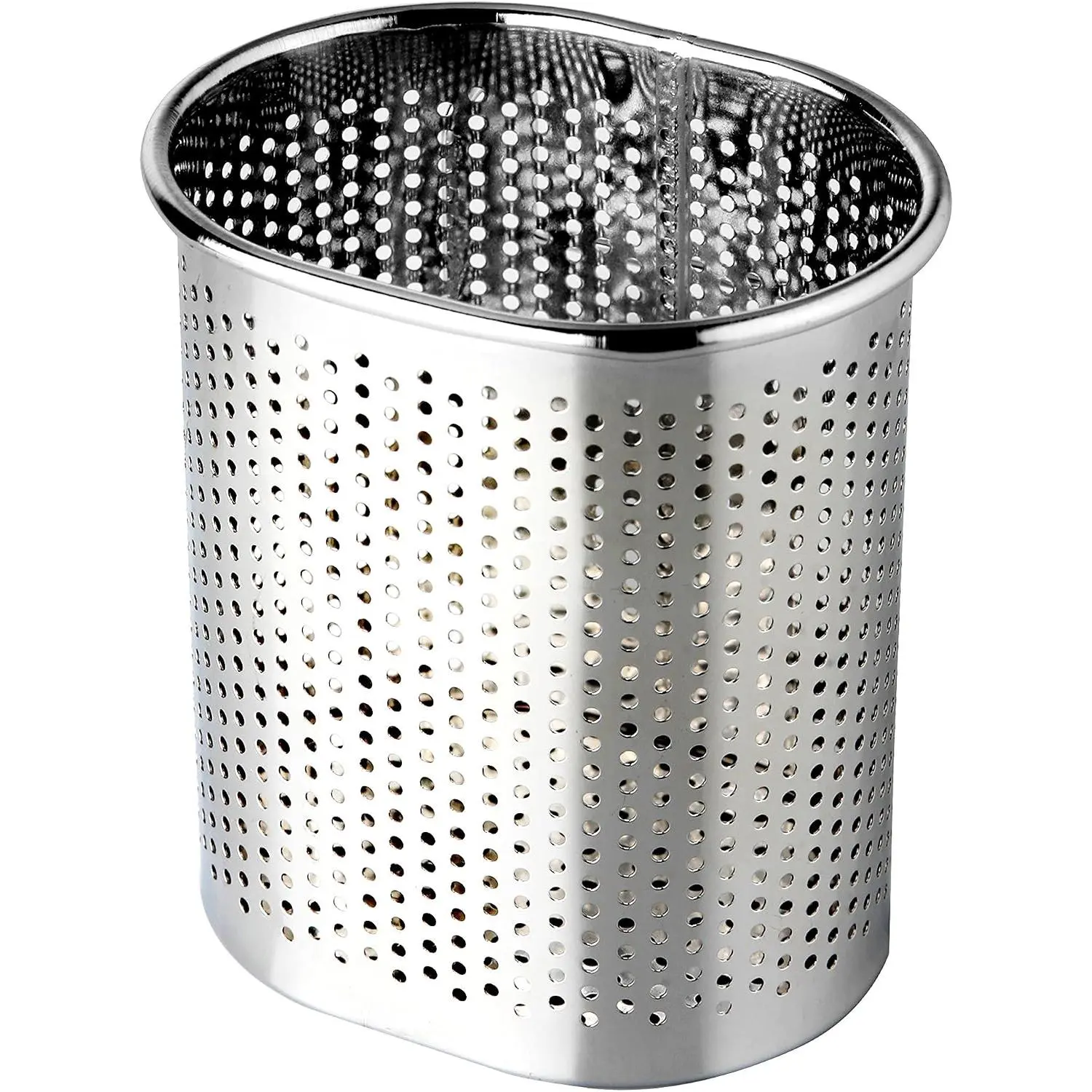 Stainless Steel Cutlery Utensil Holder (Small Oval) Chopsticks Holder for Dishwasher