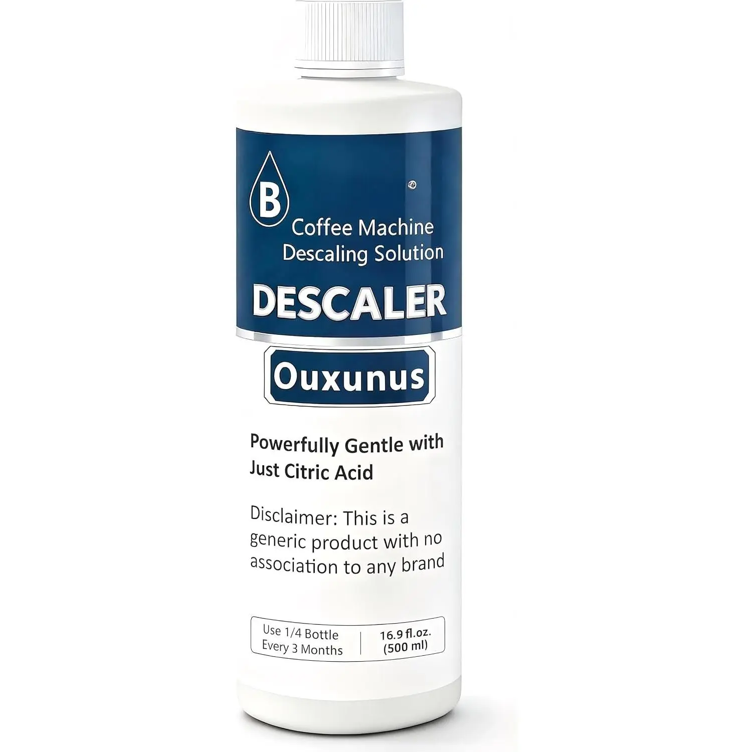 Descaling Solution(4 Uses) Compatible with  Descaling Solution & Coffee Machines, 16.9 fl oz Concentrated Liquid with Citric Acid,  4 Use Bottle (1)