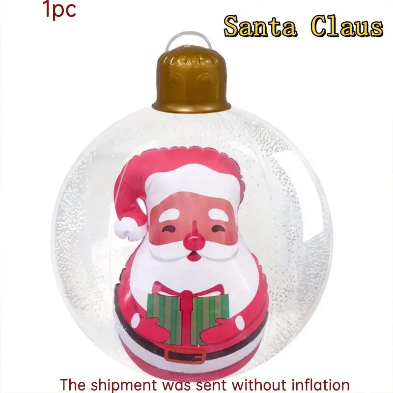 Christmas Decoration Ball, PVC Giant Inflatable Christmas Ball, Outdoor Balloon Garden Decor, New Year Celebration Ornament