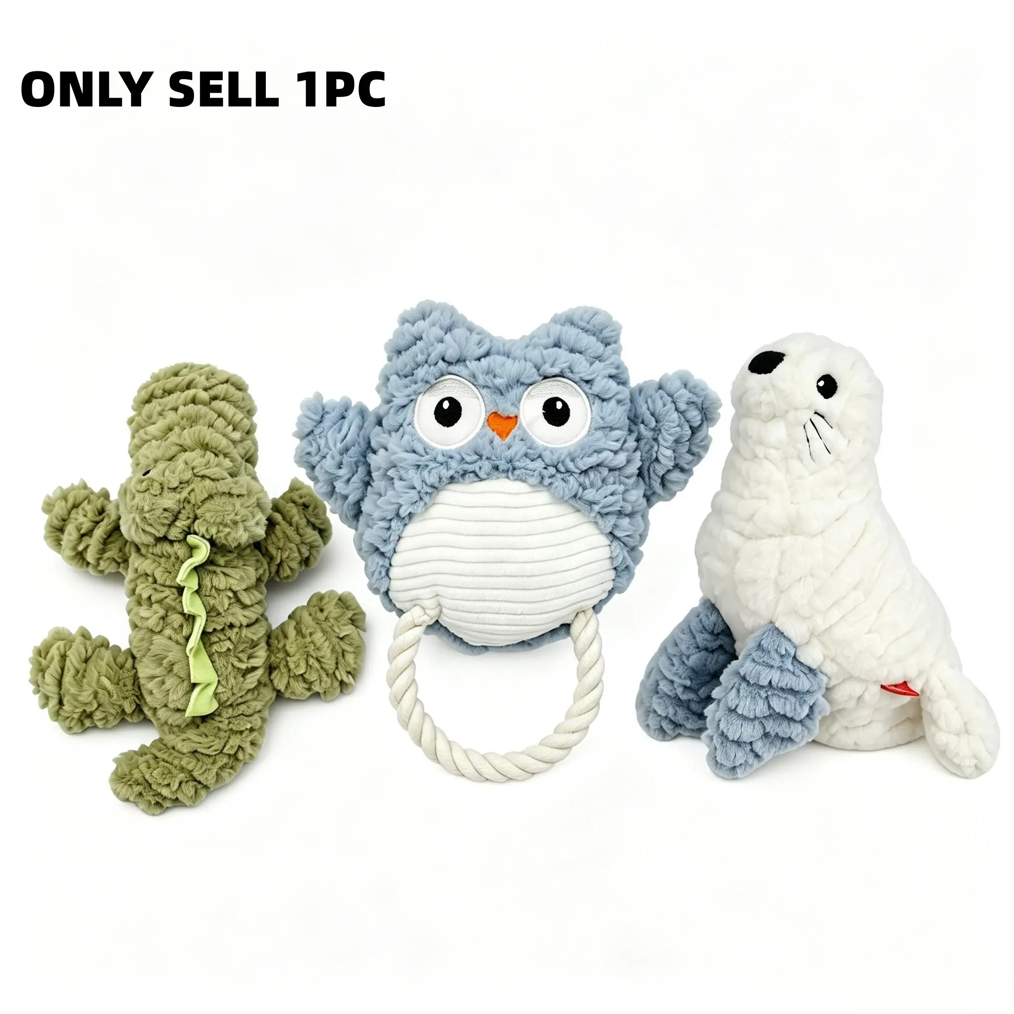 Cute Ocean Animal Dog Toy, Soft Plush Chew Toy for Small and Medium Dogs, Durable Interactive Puppy Companion, Relieves Boredom, Suitable for Cats and Dogs