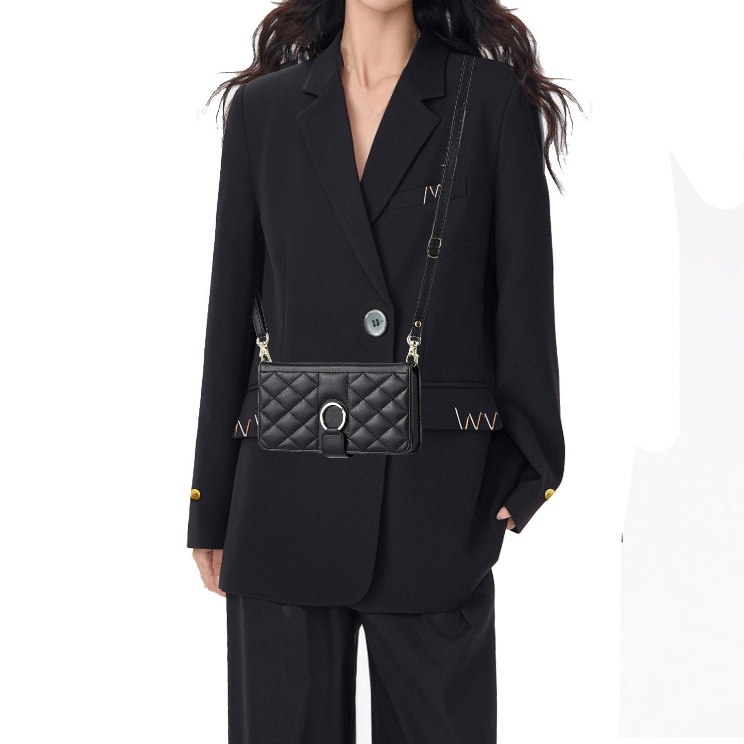 For Samsung Galaxy A05 A05S A06 A07 A10 A12 A13 A14 A15 A16 A20 A30 Wallet Case, PU Leather Flip Folio Case with Card Holders Kickstand [Shockproof TPU Inner Shell] With Long Lanyard for Girl Women Lady