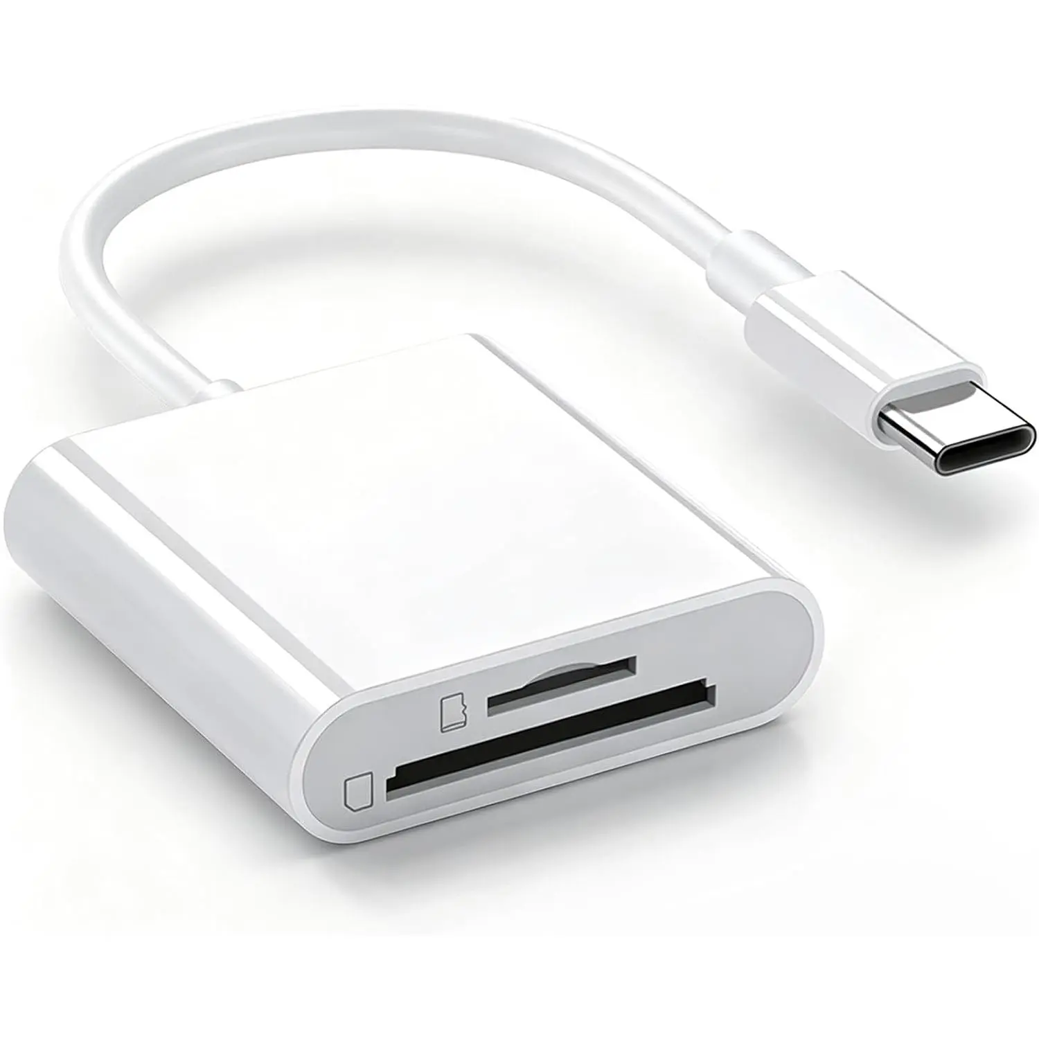 SD Card Reader for ,sd Card Reader USB c &  sd Card Reader | Digital camera adapter to ,Memory card reader,Type c sd card adapter for SDHC SDXC MMC  &  SDXC - 2 Slots