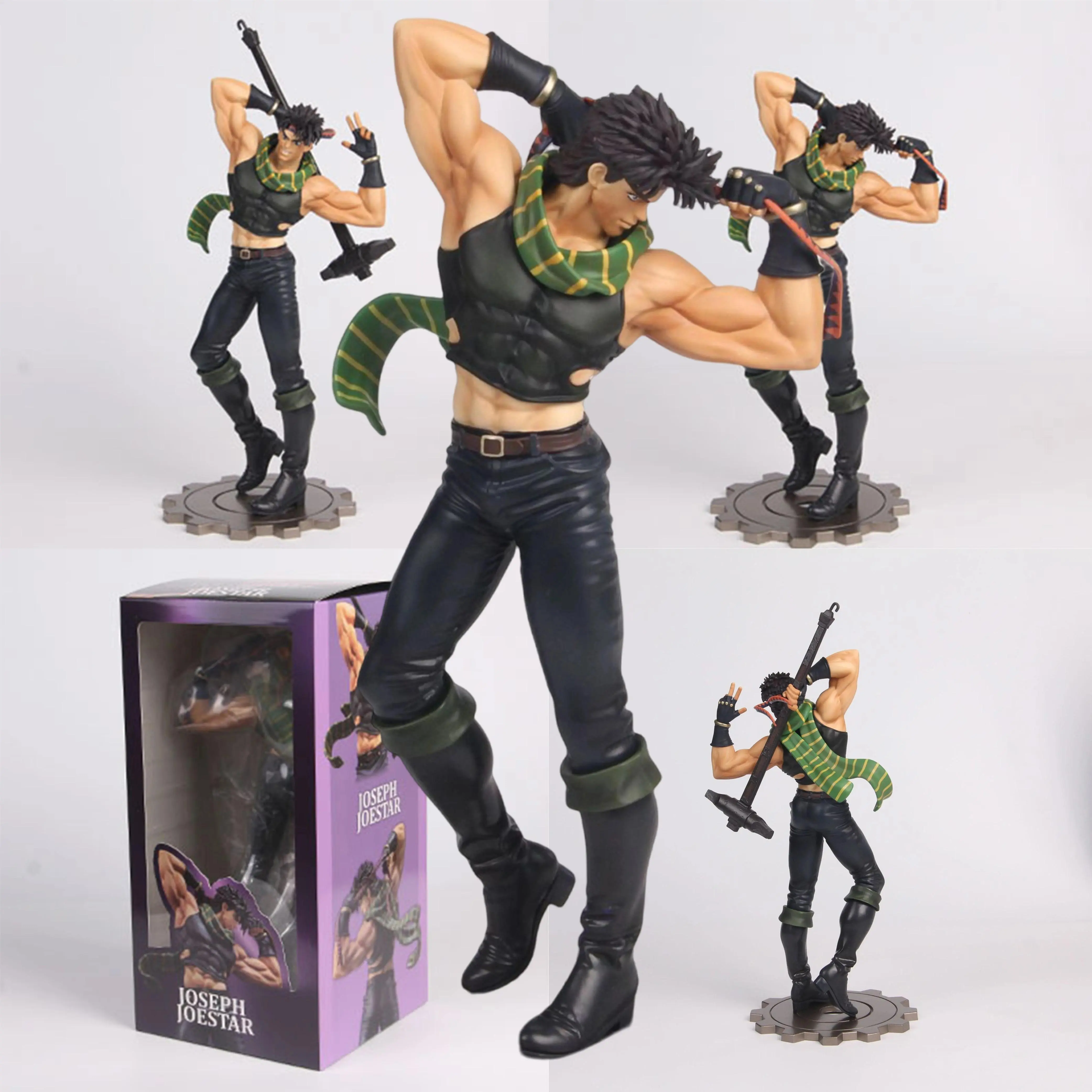 30cm Joseph Joestar Action Figure - JoJo's Bizarre Adventure Collectible, Character Pose Desk Decoration for Desk Setup Aesthetic, Kids Birthday Gift for Boys
