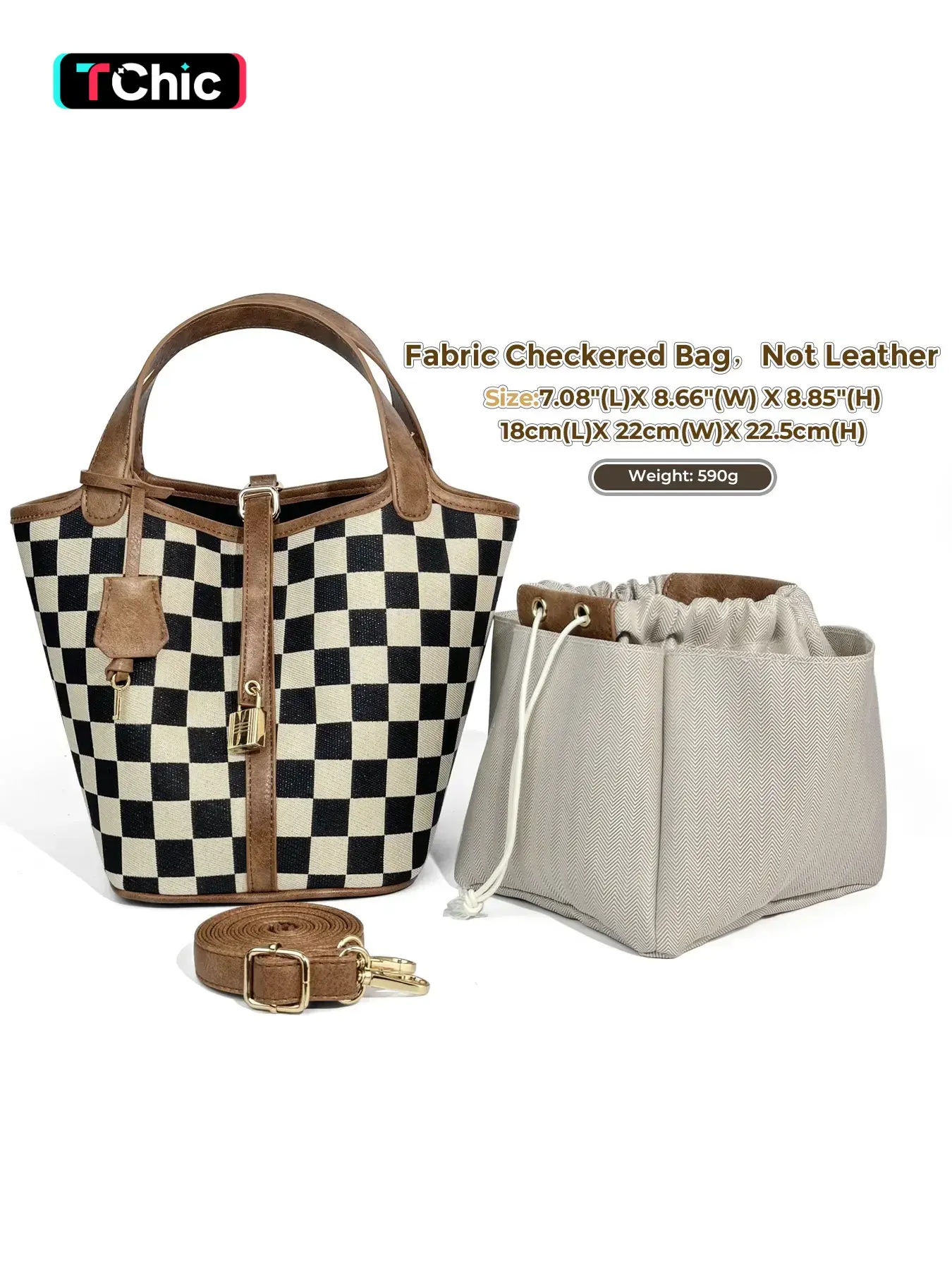 Women's Plaid Crossbody Bag, Crossbody Handheld Bag, Polyester Bucket Bag, Vegetable Basket Shape Satchel with Top Handle, Multi-Functional Lightweight Adjustable Purse, Holidays Gift, Suitable For Work