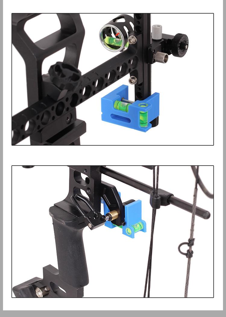 Compound Bow Tuning Level - Mini Bubble Level for Arrow Rest Calibration, Ensures Perfect Bow Alignment, Must-Have Gear for Archery Shops & Home Tuning