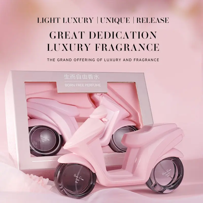 Motorcycle Perfume, Floral Fruit Scent, Woody Fragrance for Women, Unique Decorative Item, Long-Lasting Scent, Ideal for Daily Use and Gifting
