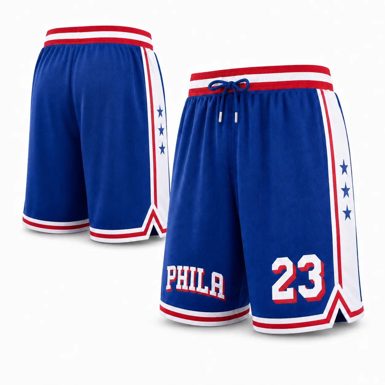 Unisex Basketball #23 James Philadelphia Team Swingman shorts - Royal